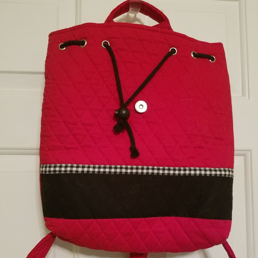 Nc State Drawstring Quilted Backpack - image 3